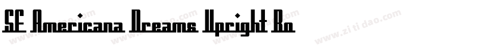SF Americana Dreams Upright Bold字体转换